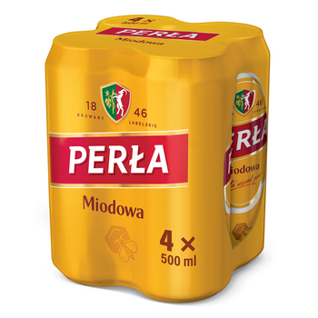 Piwo Perła Miodowa 4x500ml puszka