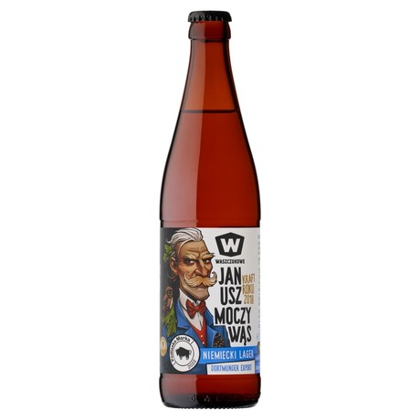 Browar Waszczukowe Janusz Moczywąs Piwo jasne niemiecki lager 500 ml