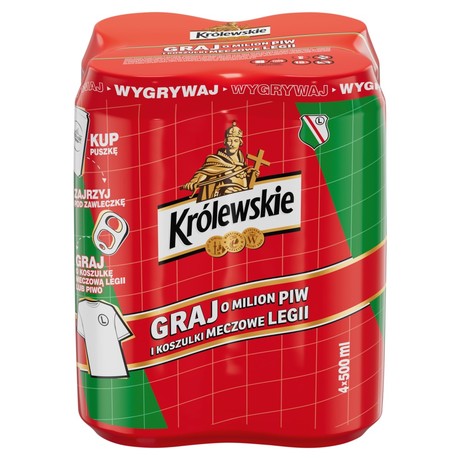 Królewskie Piwo jasne 4 x 500 ml