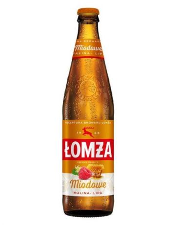 Łomża Piwo miodowe malina lipa 5,7% 500ml