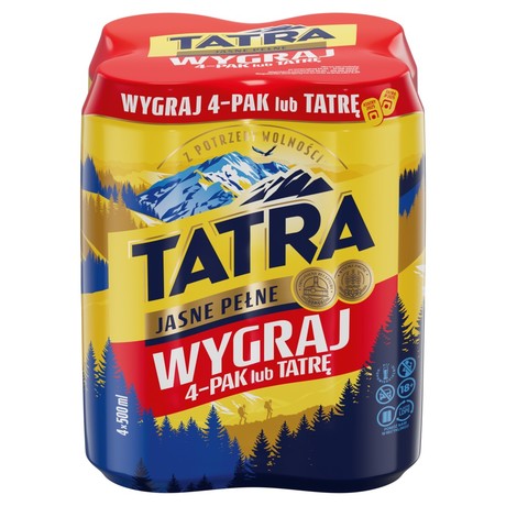 Tatra Piwo jasne pełne 4 x 500 ml