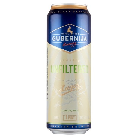 Gubernija Unfiltred Lager Piwo 568 ml