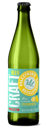 Połczyn Craft Piwo bezglutenowe cytrynowe 4,5% 500 ml butelka bezzwrotna