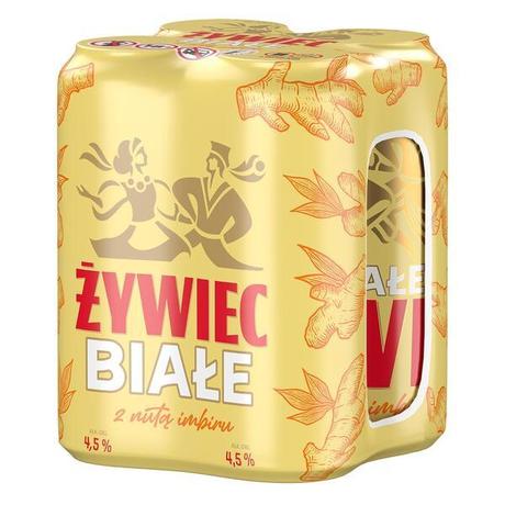 Żywiec Piwo białe z nutą imbiru 4,5% 4x500 ml