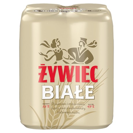 Żywiec Białe Piwo pszeniczne 4 x 500 ml