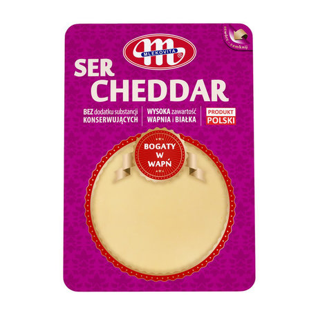 Mlekovita Ser żółty cheddar plastry 300 g