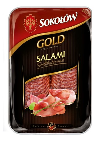 Sokołów Salami Delikatesowe 100g plastry