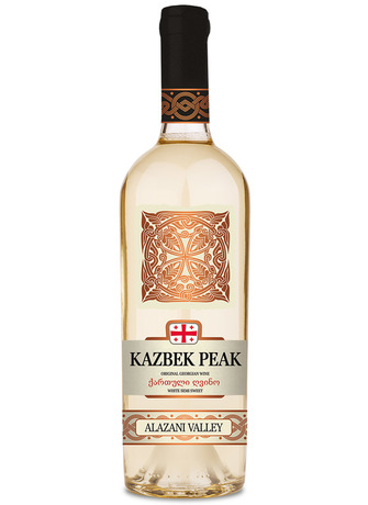 Kazbek Peak Alazani Valley Wino białe półsłodkie 750ml