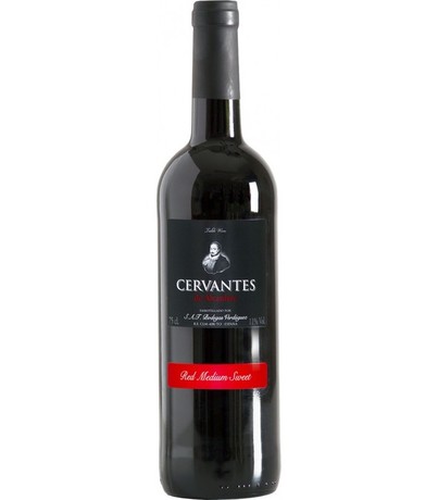 Wino Cervantes czerwone półsłodkie 750ml
