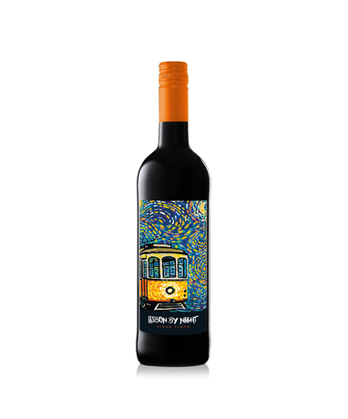 Wino Lisbon by night czerwone półwytrawne 750 ml