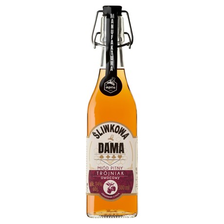 Apis Miód pitny trójniak owocowy śliwkowa dama 500 ml