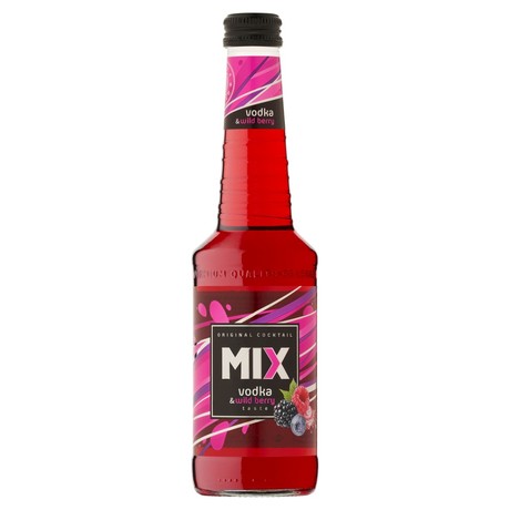 Gazowany koktajl alkoholowy mix o smaku wódki i owoców leśnych 0,33 l