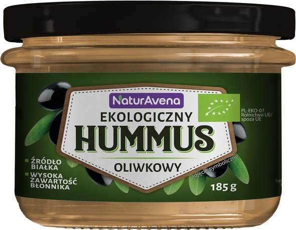 Hummus oliwkowy 185g NaturAvena