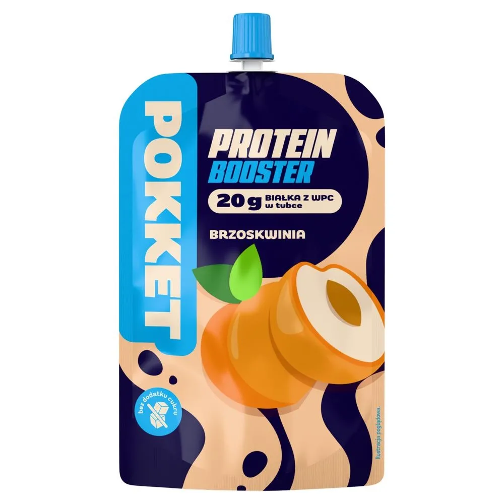 Pokket Protein Booster Mus brzoskwinia 180 g