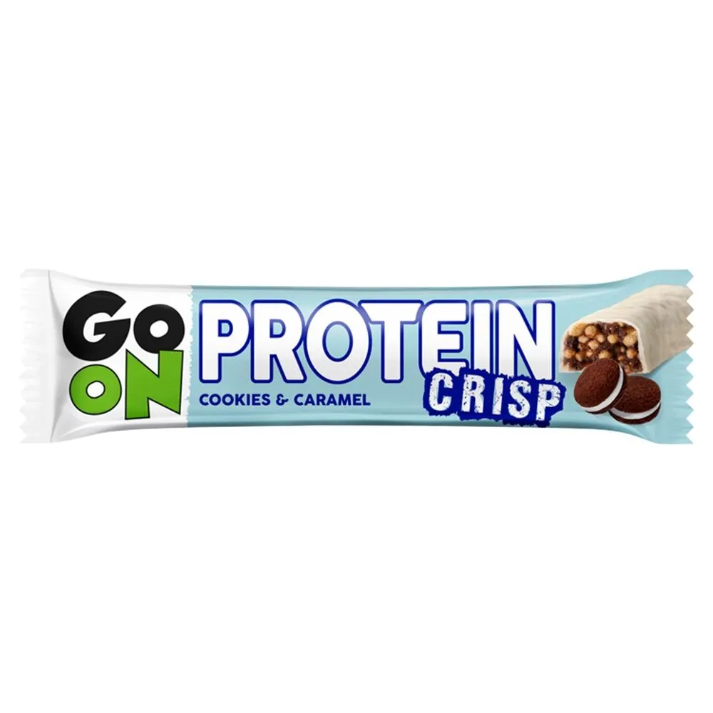 Go On Protein Crisp Proteinowy baton z ciasteczkami i karmelem w polewie 50 g