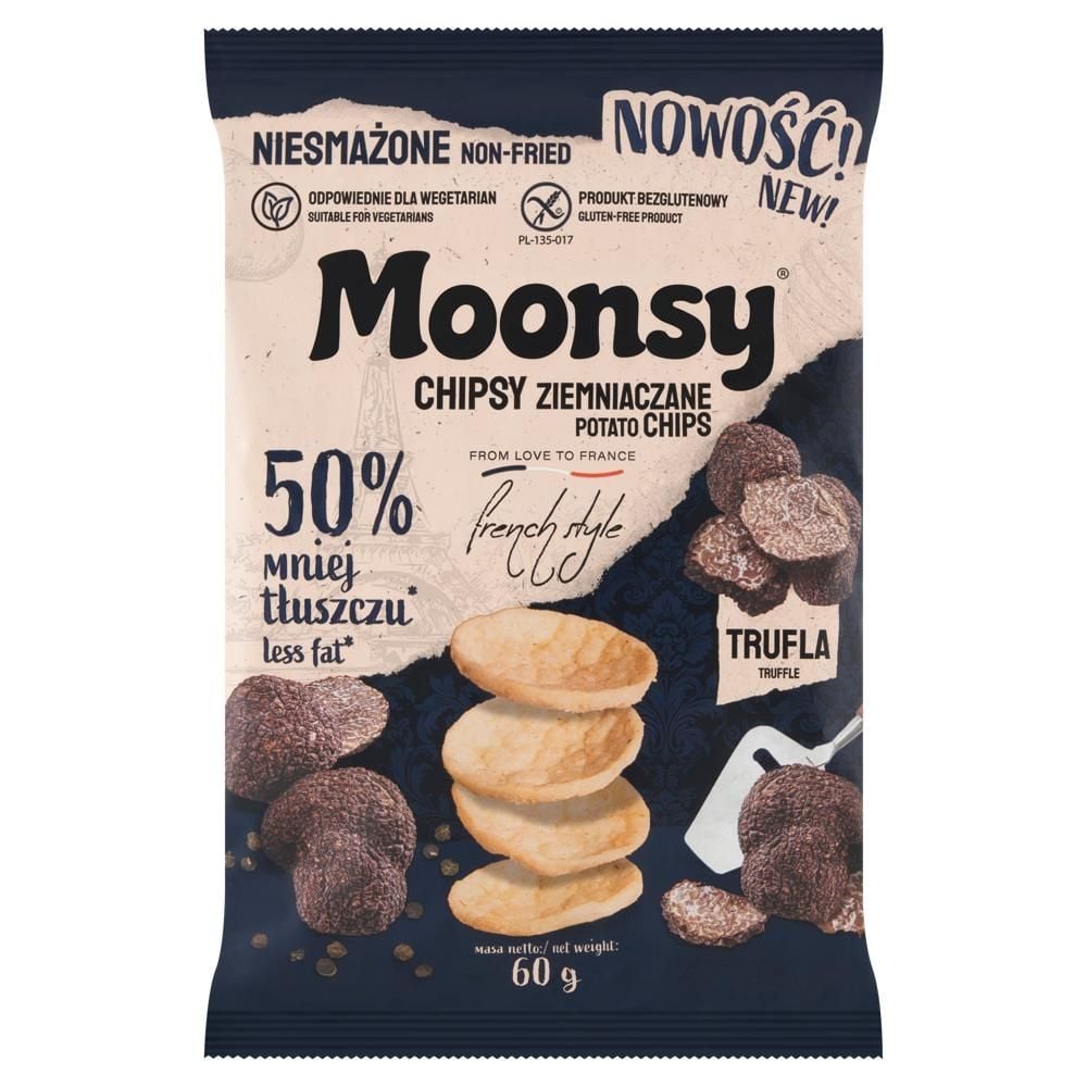 Moonsy Chipsy ziemniaczane trufla 60 g
