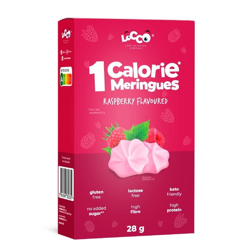 Locco Bezy bez dodatku cukru o smaku  malinowym 28 g