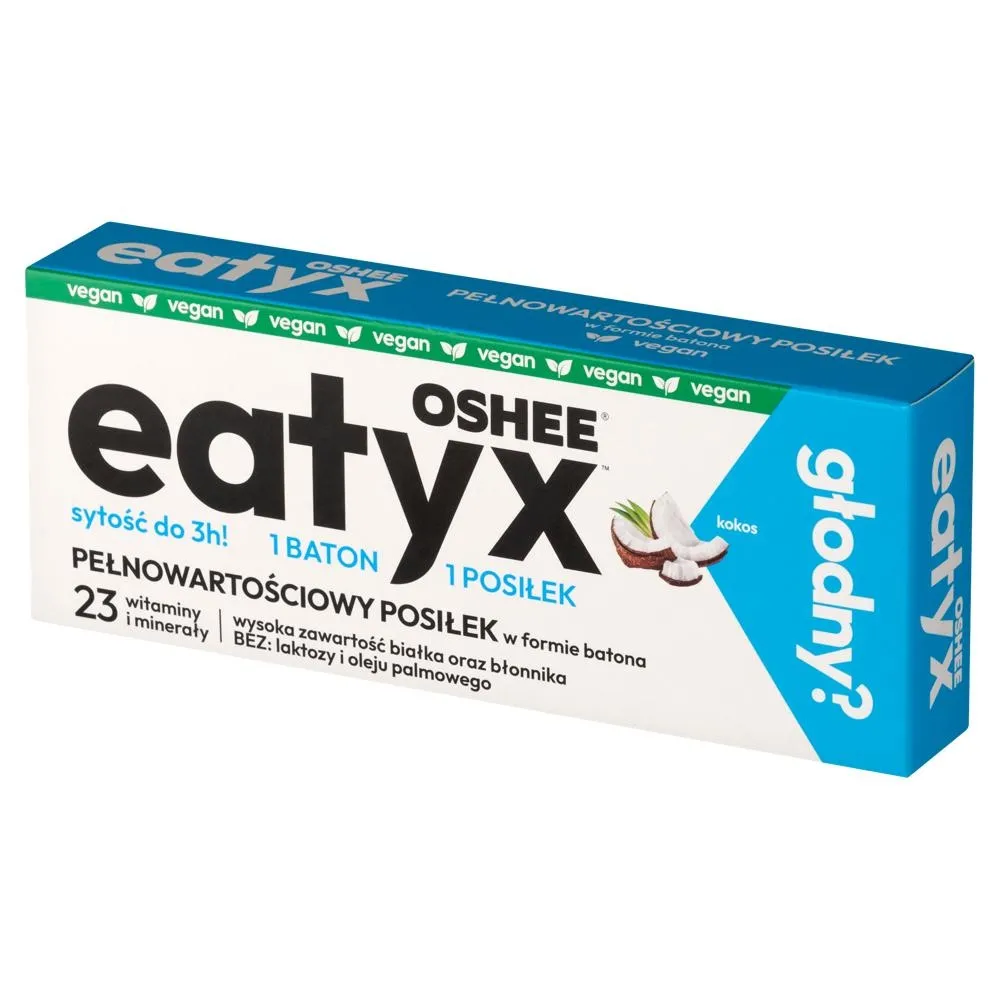 Oshee Eatyx Pełnowartościowy posiłek w formie batona kokos 60 g