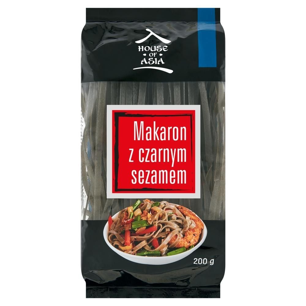 House of Asia Makaron z czarnym sezamem ryżowy 200 g