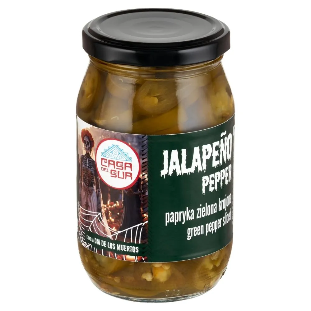 Casa del Sur Papryka zielona krojona jalapeño 340 g