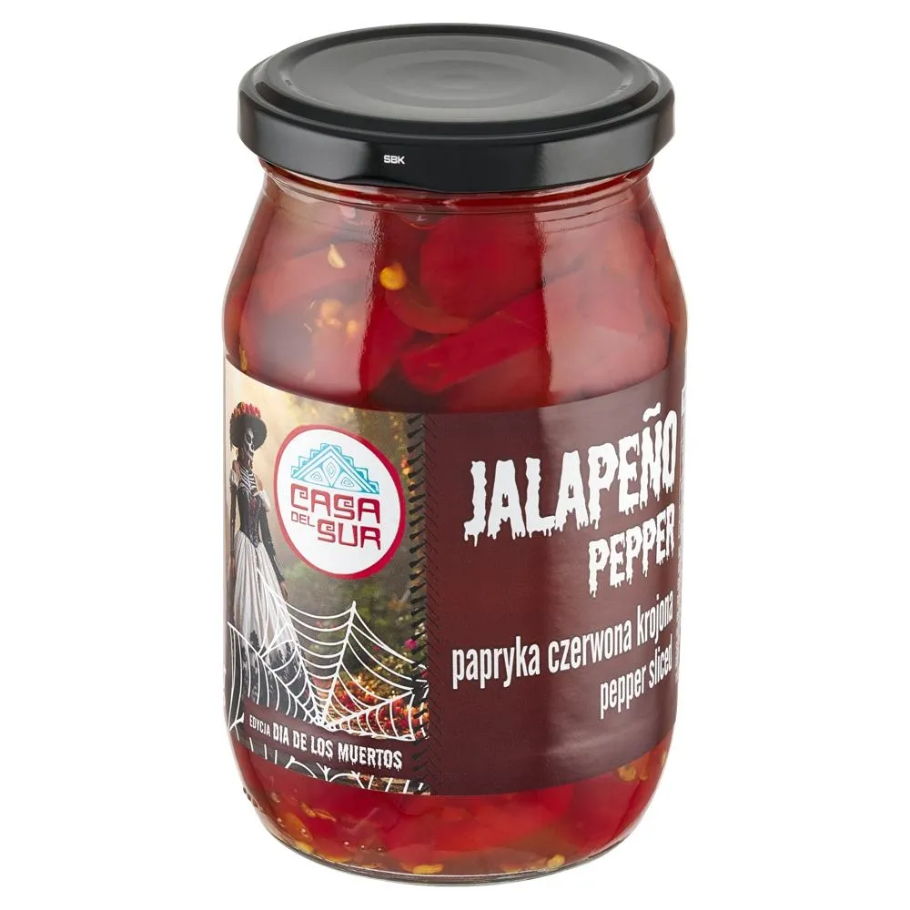 Casa del Sur Papryka czerwona krojona jalapeño 340 g