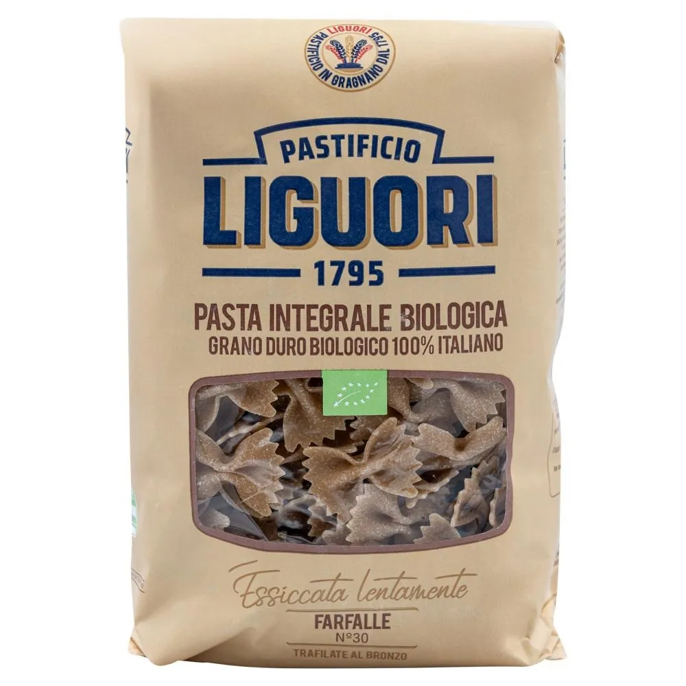 Liguori Ekologiczny makaron pełnoziarnisty farfalle 500 g