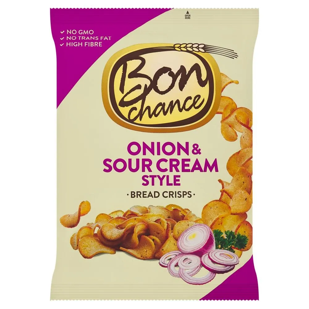 Bon Chance Grzanki o smaku cebuli i kwaśnej śmietany 120 g