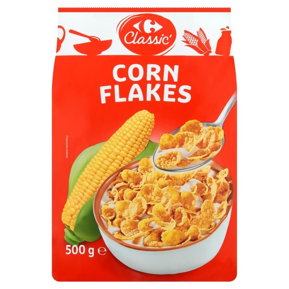Carrefour Classic Płatki kukurydziane 500 g