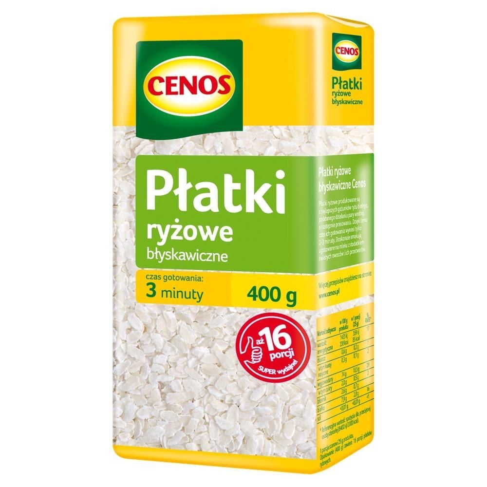Cenos Płatki ryżowe błyskawiczne 400 g
