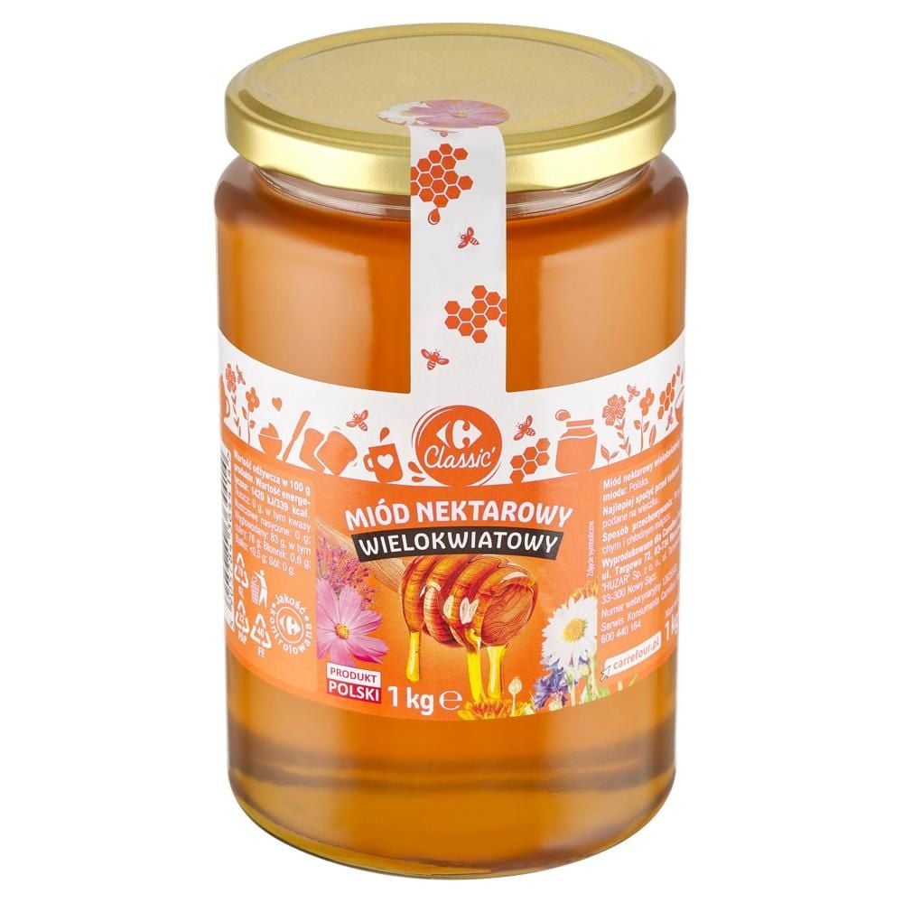 Carrefour Classic Miód nektarowy wielokwiatowy 1 kg