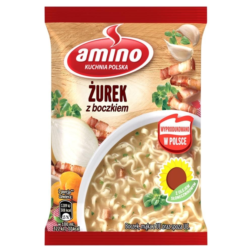 Amino Zupa błyskawiczna żurek z boczkiem 64 g