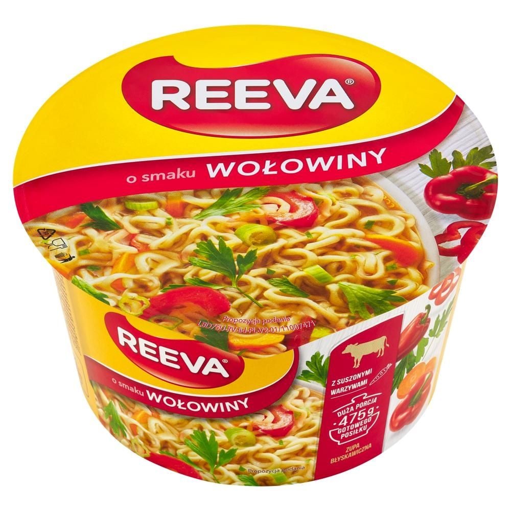 Reeva Zupa błyskawiczna o smaku wołowiny 75 g