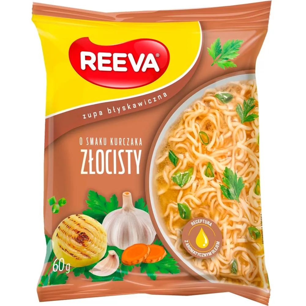Reeva Zupa błyskawiczna o smaku kurczaka złocisty 60 g