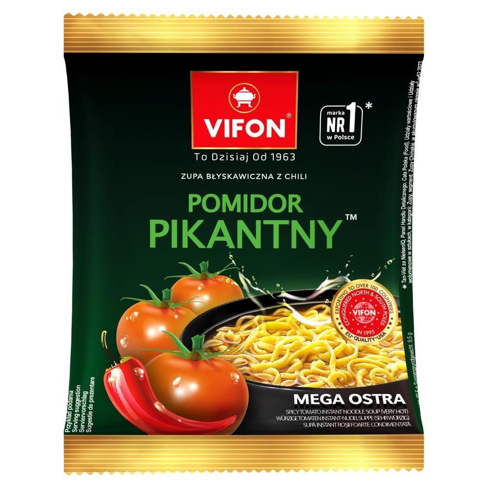 Vifon Zupa błyskawiczna z chili pomidor pikantny 70 g