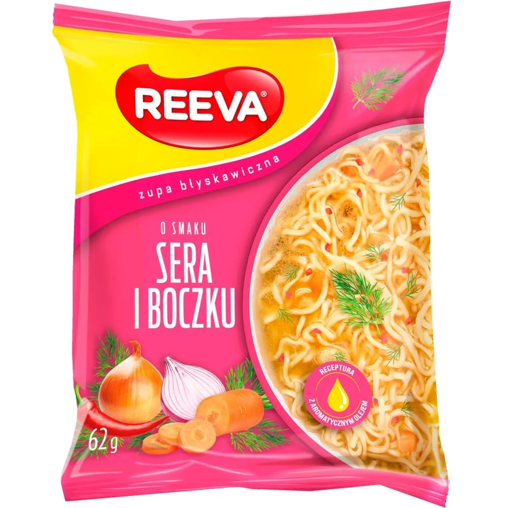 Reeva Zupa błyskawiczna o smaku sera i boczku 62 g