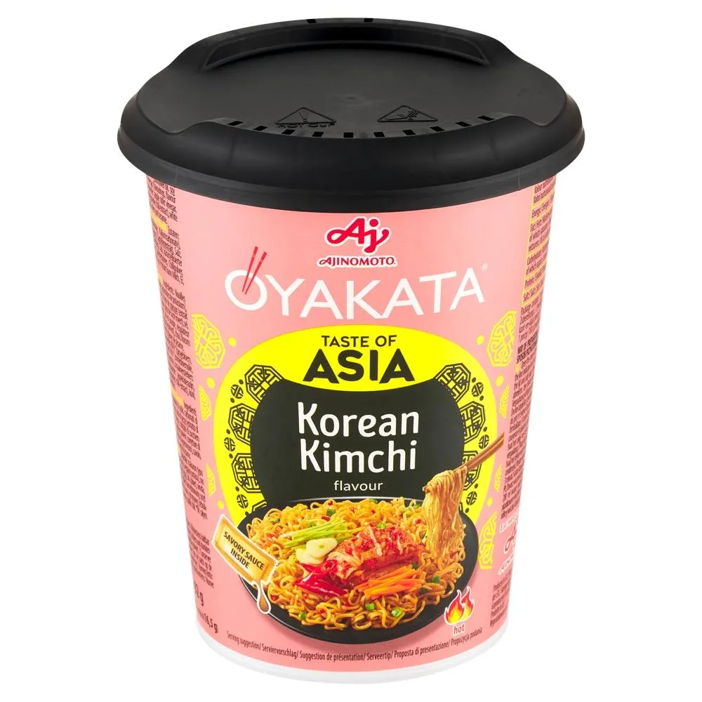 Oyakata Korean Kimchi Danie instant z sosem i makaronem o smaku fermentowanych warzyw kimchi 92 g