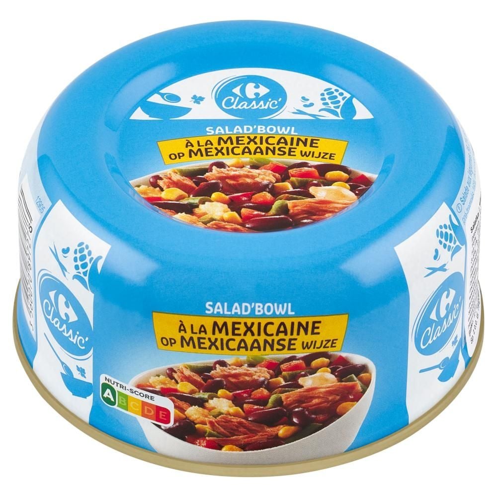 Carrefour Classic Sałatka z warzywami i tuńczykiem pasiastym 250 g
