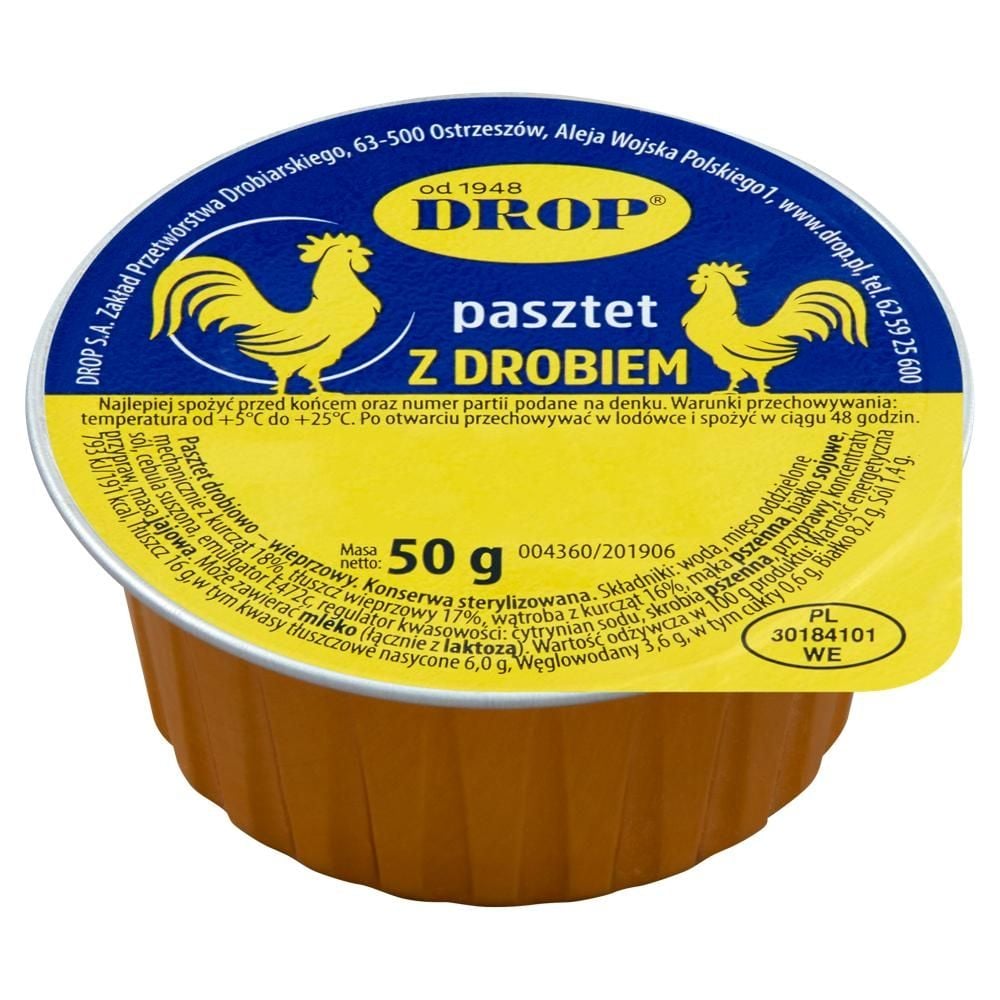 PASZTET DROP 50g Z DROBIEM