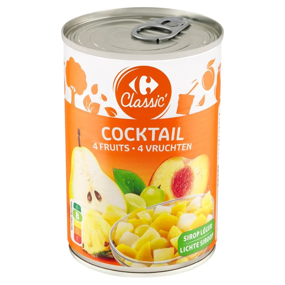 Carrefour Classic Mieszanka owoców w syropie 412 g