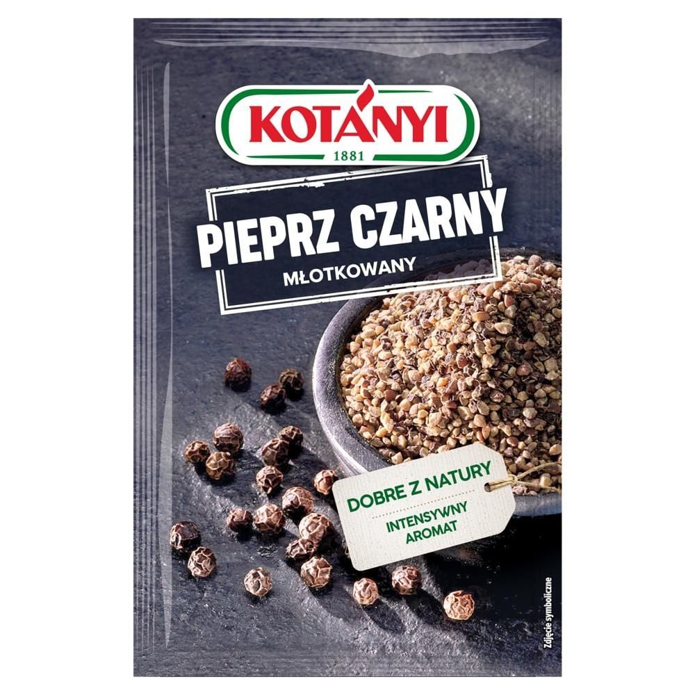 Kotányi Pieprz czarny młotkowany 17 g