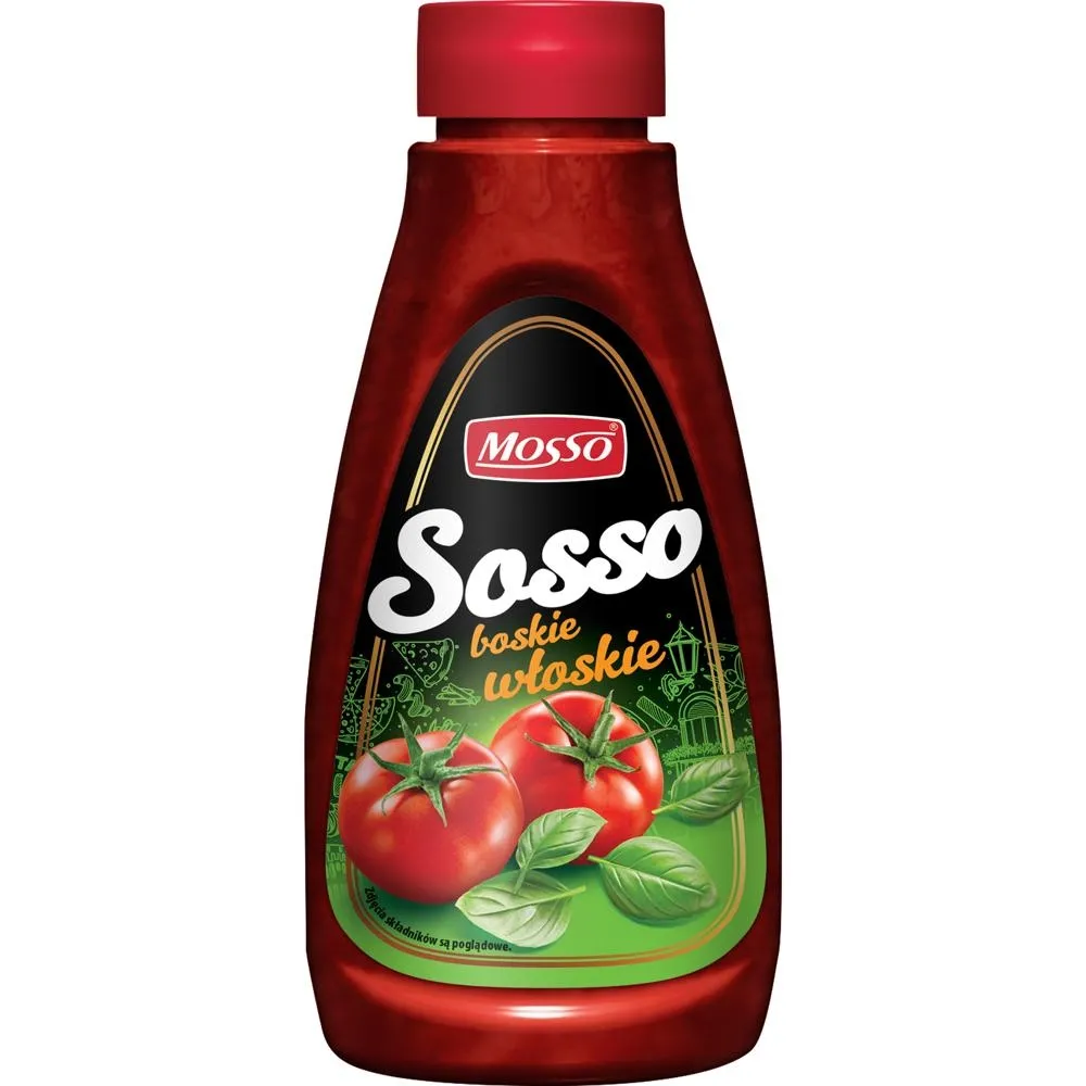 Mosso Sos pomidorowy z bazylią i oregano 340 g