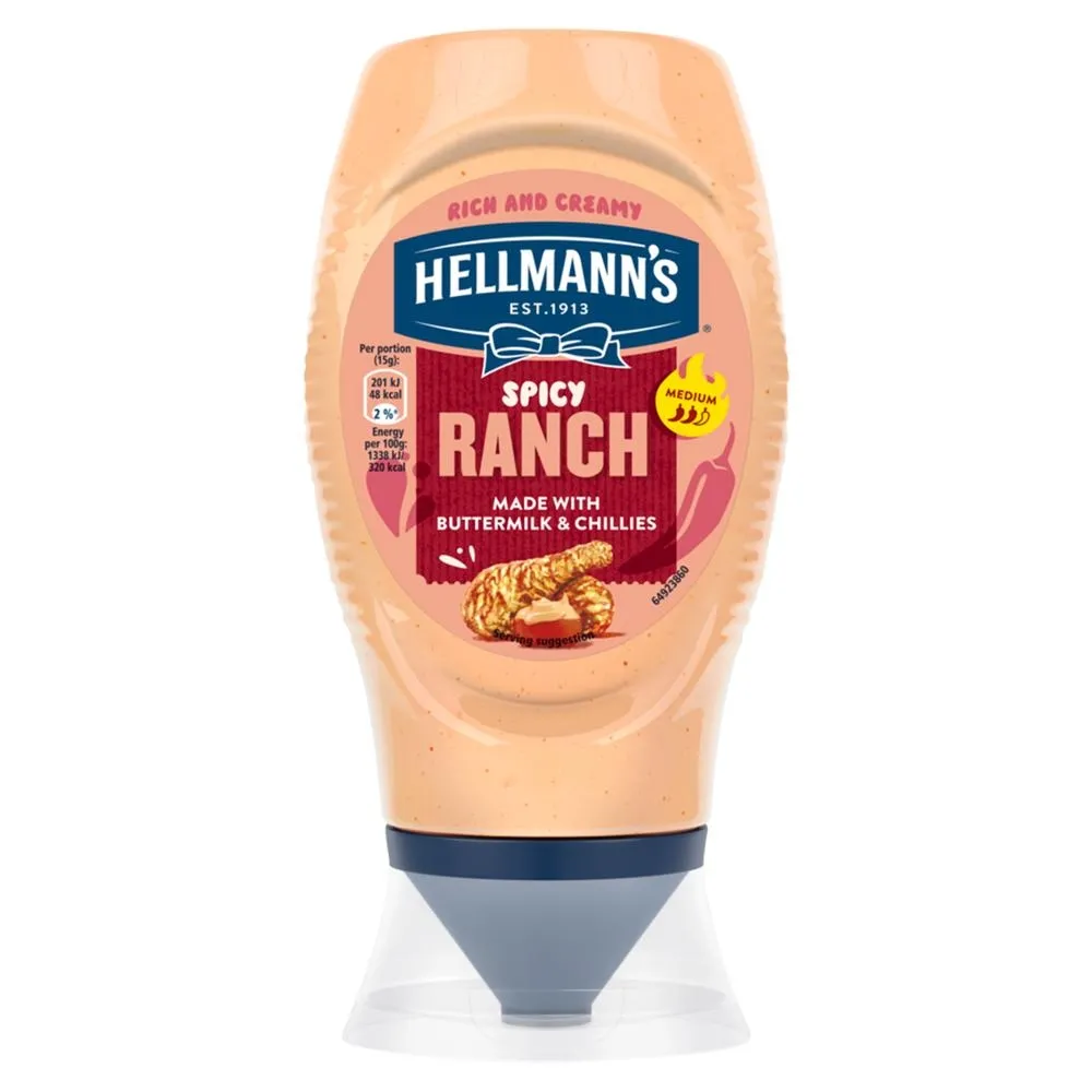 Hellmann's Pikantny sos ranczerski z jogurtem i maślanką 245 g