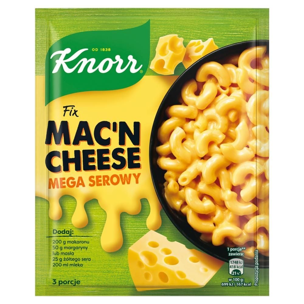 Knorr Fix mac'n cheese mega serowy 33 g