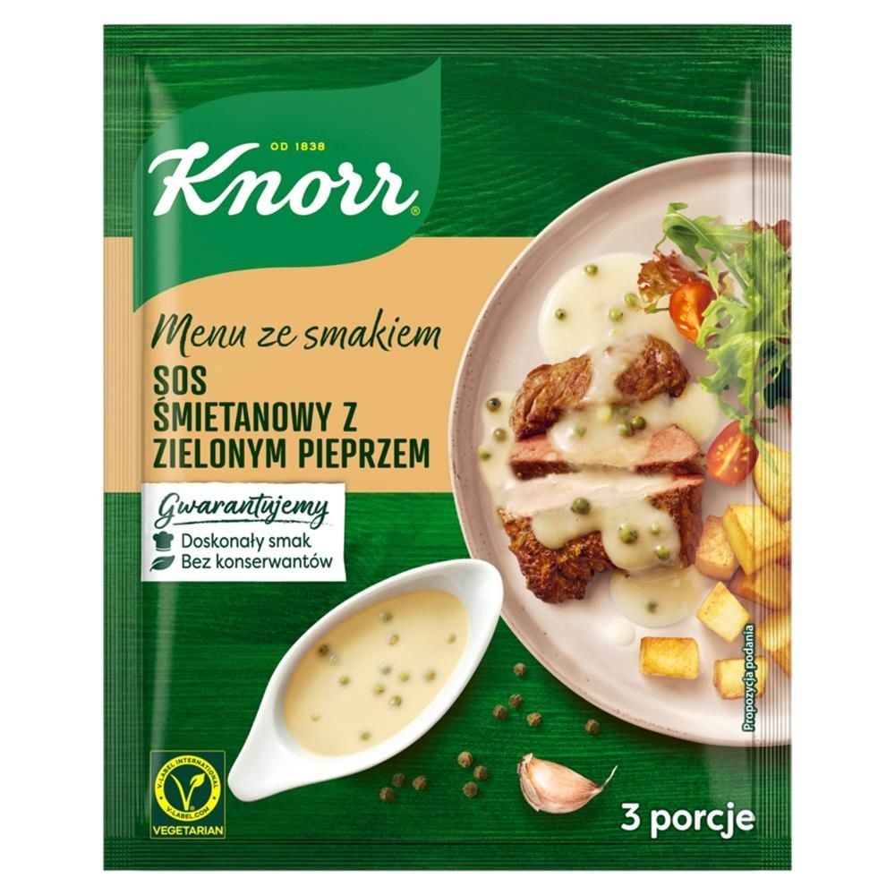 Knorr Menu ze smakiem Sos śmietanowy z zielonym pieprzem 30 g