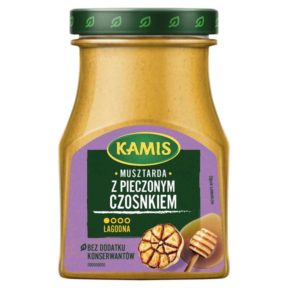 Kamis Musztarda z pieczonym czosnkiem 185 g
