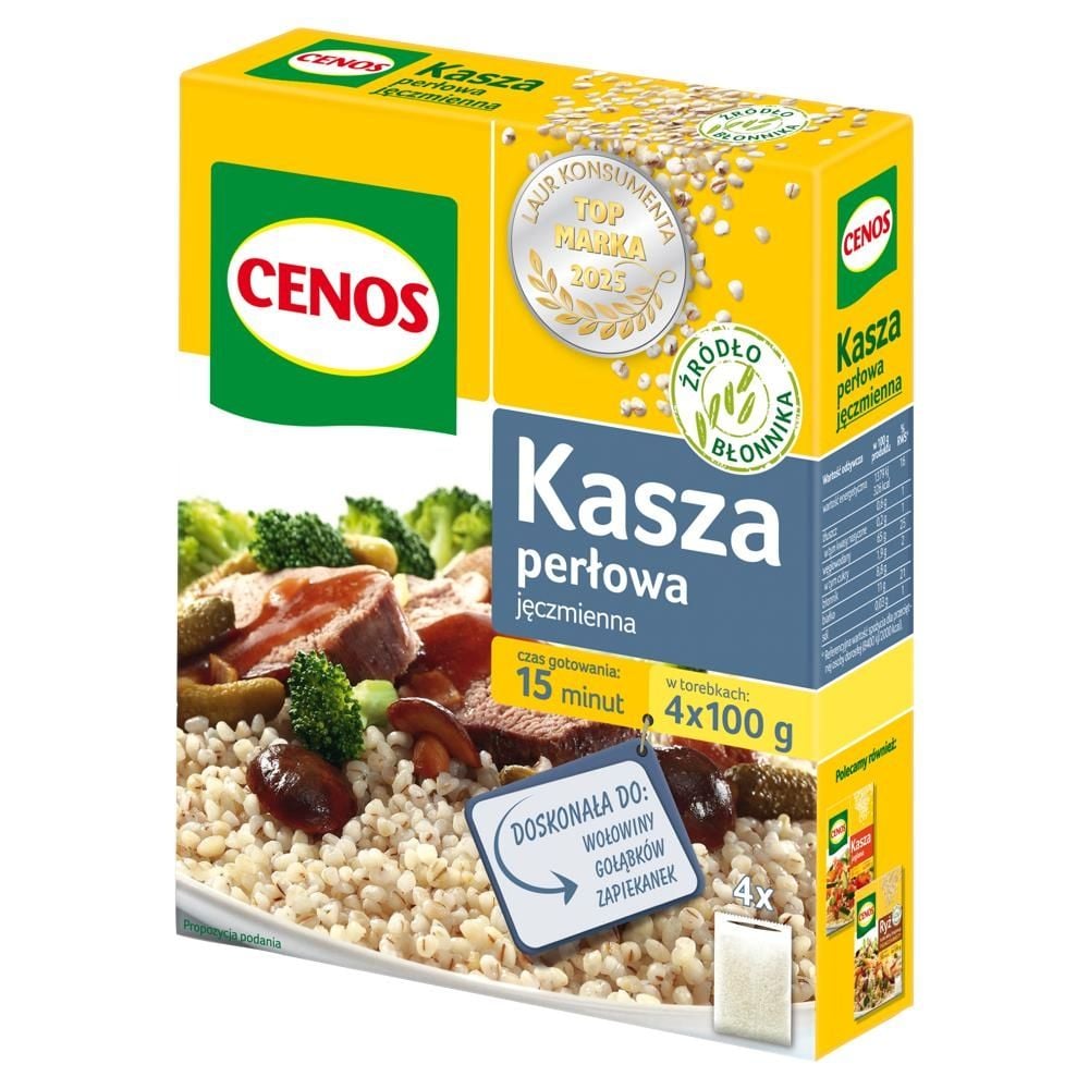 Cenos Kasza jęczmienna perłowa 400 g (4 torebki)