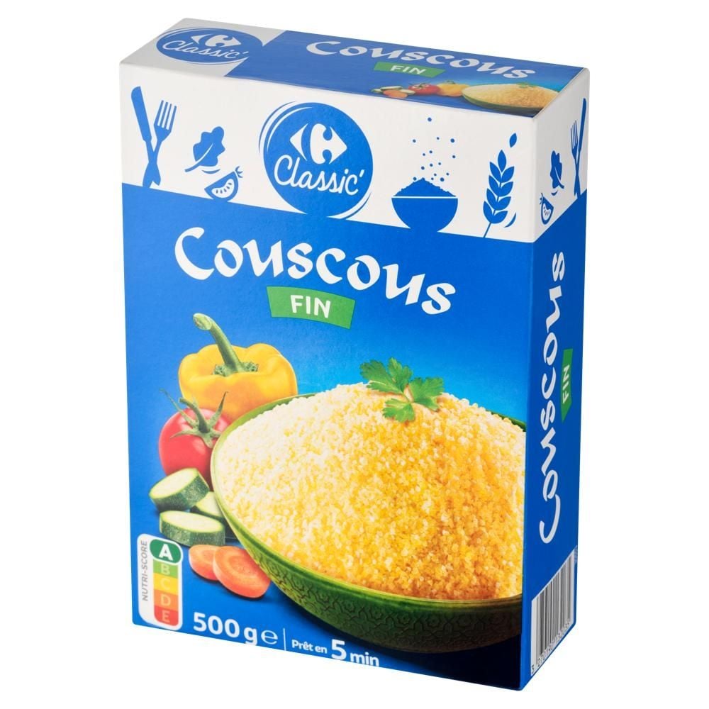 Carrefour Classic Kasza kuskus drobna 500 g (5 x 100 g)