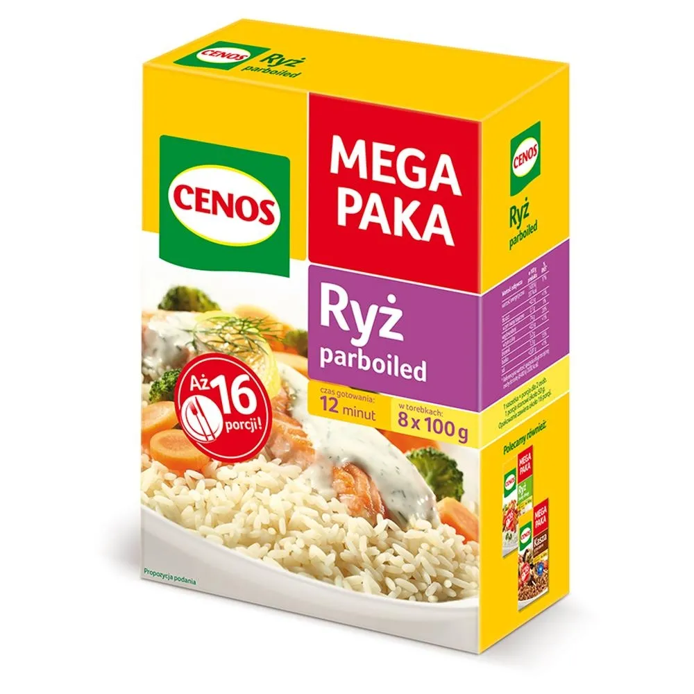 Cenos Ryż parboiled 800 g (8 torebek)