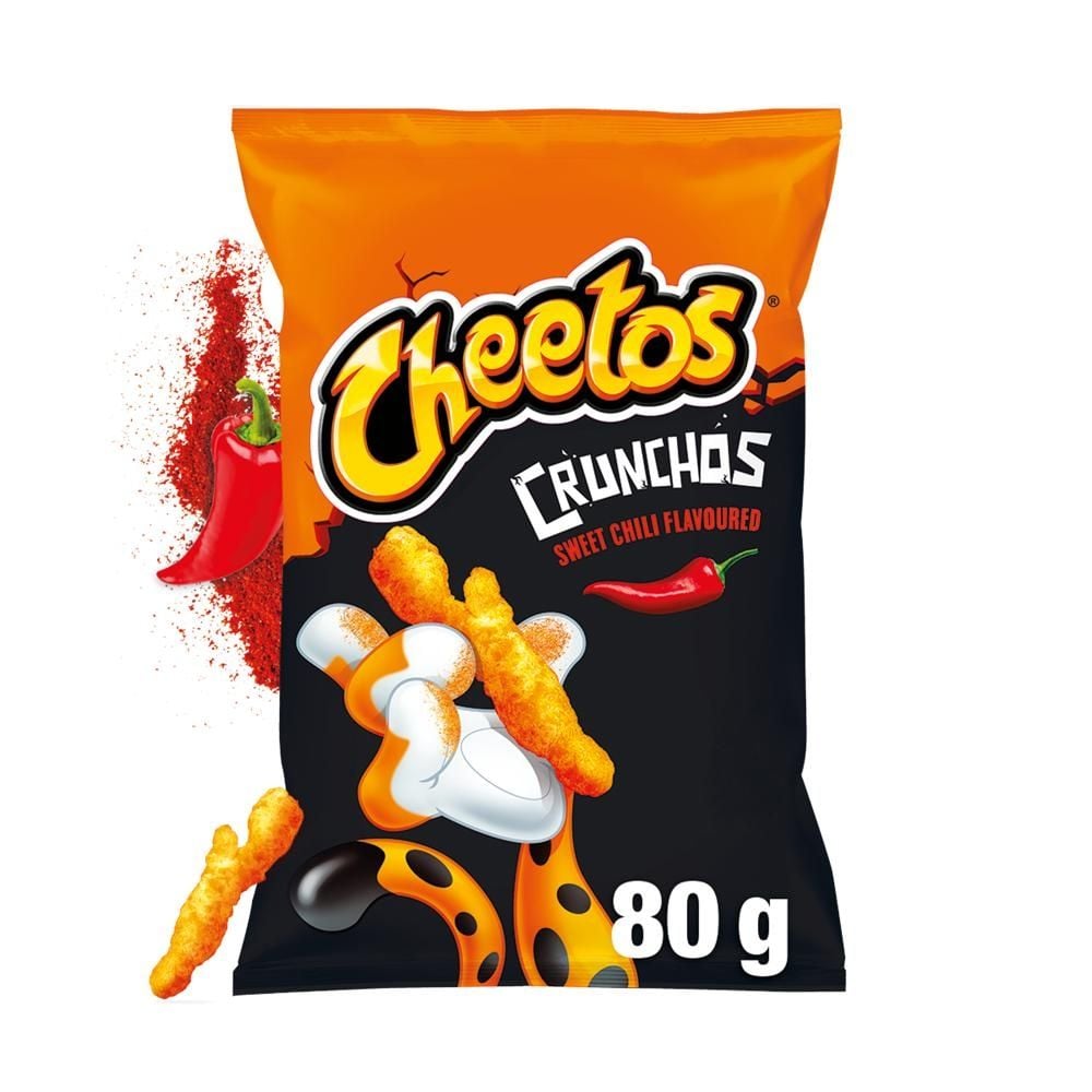 Cheetos Crunchos Chrupki kukurydziane o smaku słodkie chilli 80 g