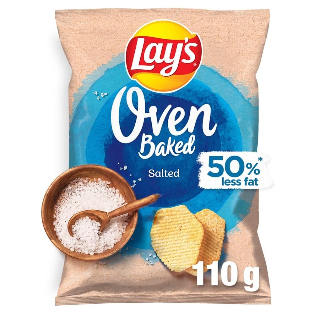 Lay's Oven Baked Pieczone formowane chipsy ziemniaczane solone 110 g